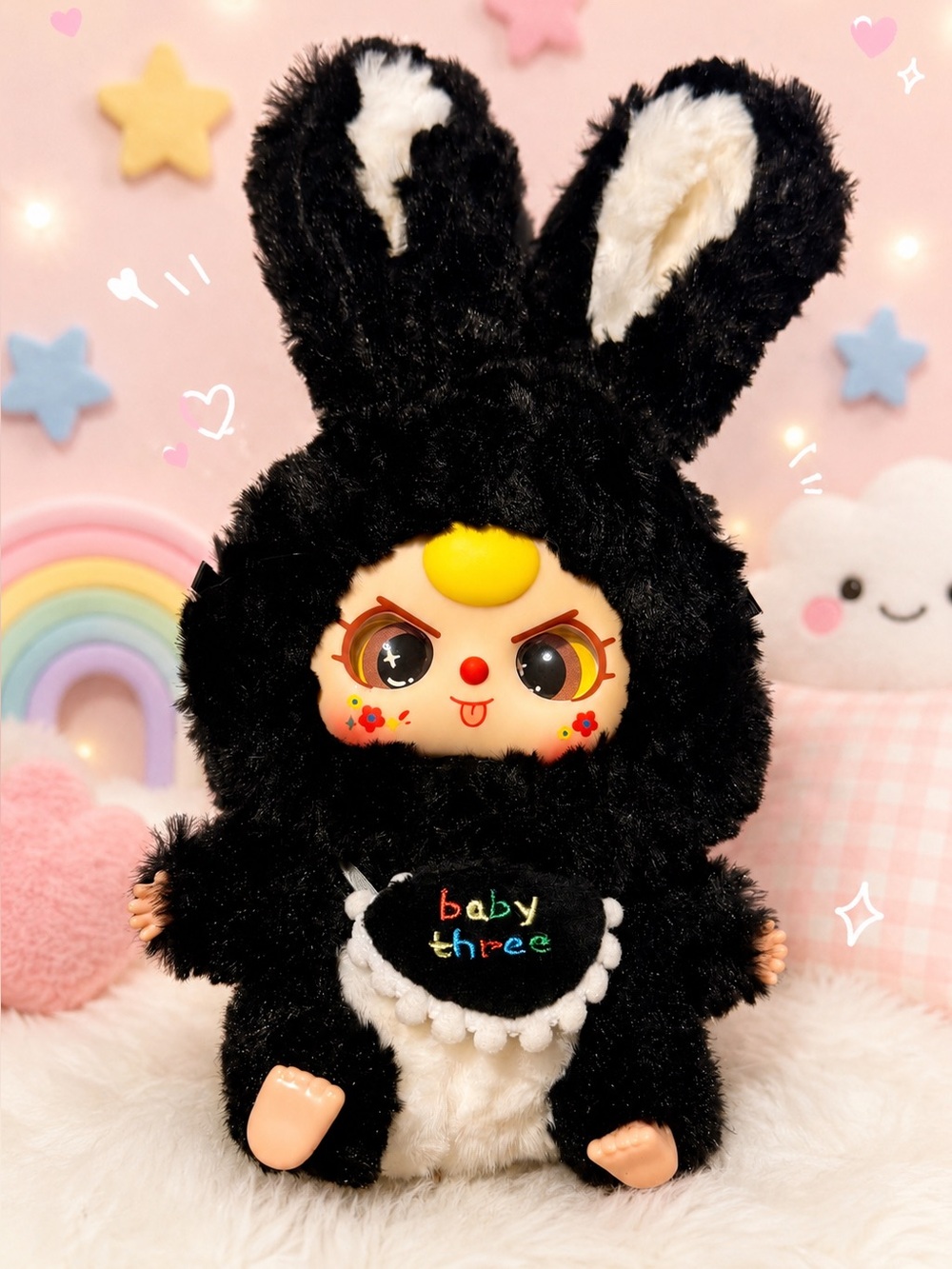 BABY THREE Lily Rabbit Town Confirmed Black Bunny